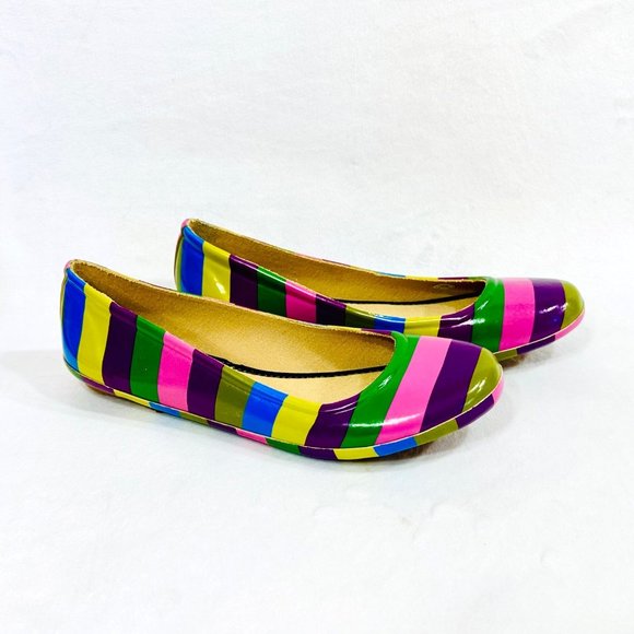 Kuba Shoes - $12 SALE - Kuba Rubber/Jelly-like Round Toe Flats - Like New Condition